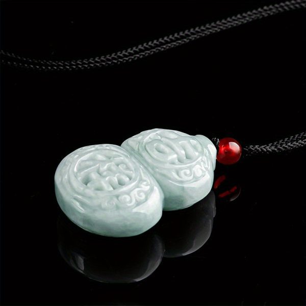 Jade Wu Lou Gourd Pendant Necklace