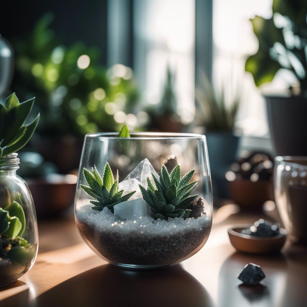 Enhancing the​ Kitchen with Plants and Crystals