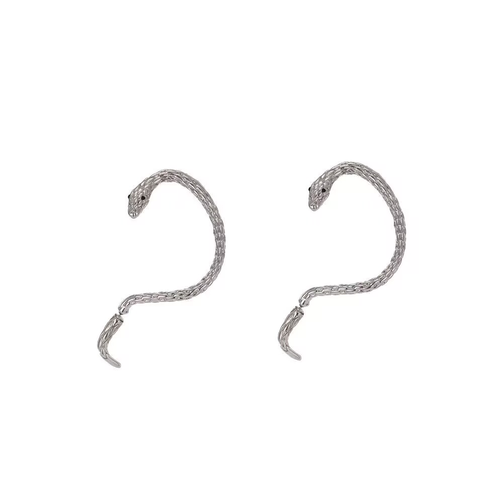 Snake Earring Silver